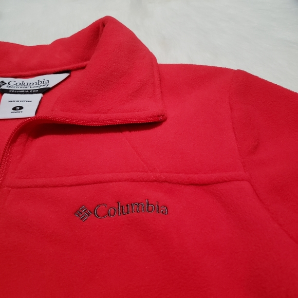 Columbia Fleece Red Jacket - Picture 3 of 8